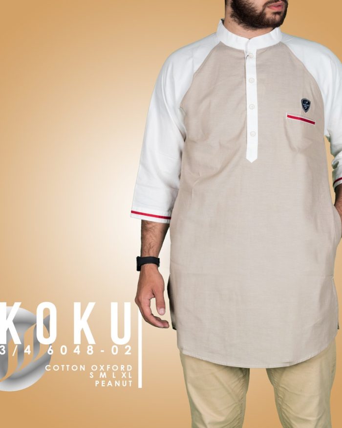 SAMASE 6048-02 KOKU 3/4 COKLAT LIST PUTIH