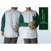 SAMASE 6053-01 KURTA PJG ZIPER PUTIH LGN HIJAU
