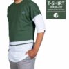 SAMASE 3008-02 T-SHIRT PJG GREEN PUTIH