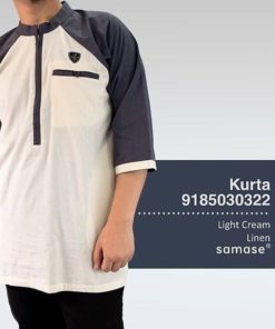 SAMASE KURTA 3/4 CREAM