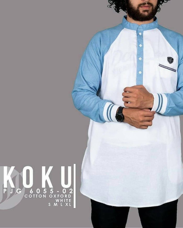 SAMASE 6055-02 KOKU PJG PUTIH TGN BIRU