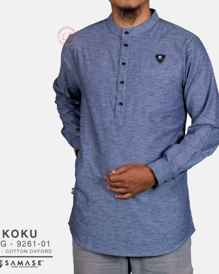 Koko Kurta Lengan Panjang Grey