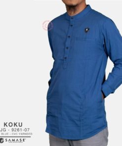 Koko Kurta Lengan Panjang Dark Blue