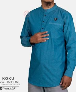 Koko Kurta Lengan Panjang Dark Tosca