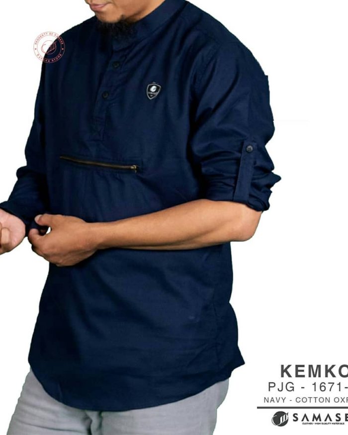 Kemeja Koko Lengan Panjang
