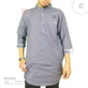 Samase koku panjang 3/4 dark grey oxford - 03b0038321