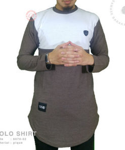 Samase Polo Shirt Panjang Brown Pique