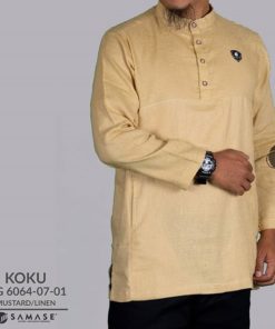 Koko Kurta Lengan Panjang Linen