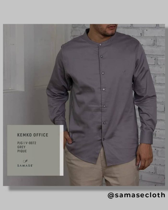 Kemko Office Exclusive V0072 Bahan Pique Warna Grey