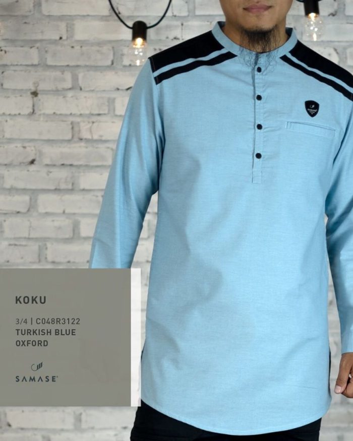 Koku Panjang Turkish Blue Oxford C048R31