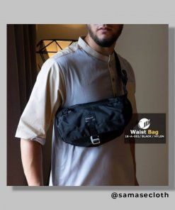 Waist Bag Black Nylon 16A001