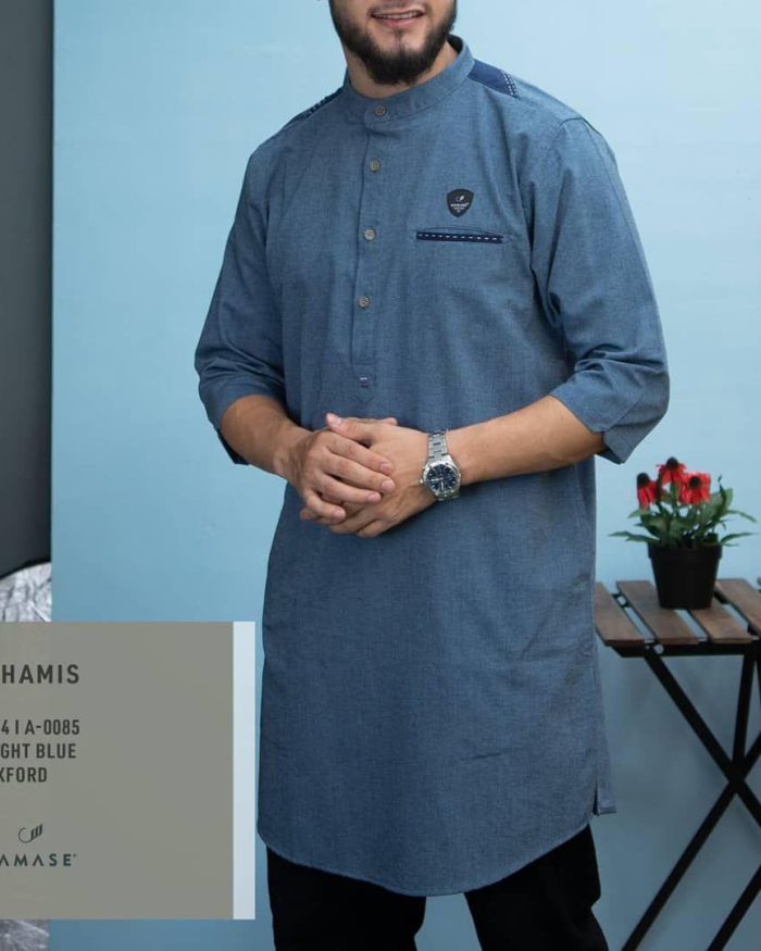 Ghamis 3/4 a0085 Light Blue Oxford