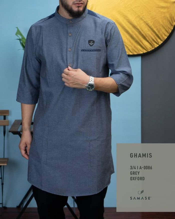 Ghamis 3/4 a0086 Grey Oxford