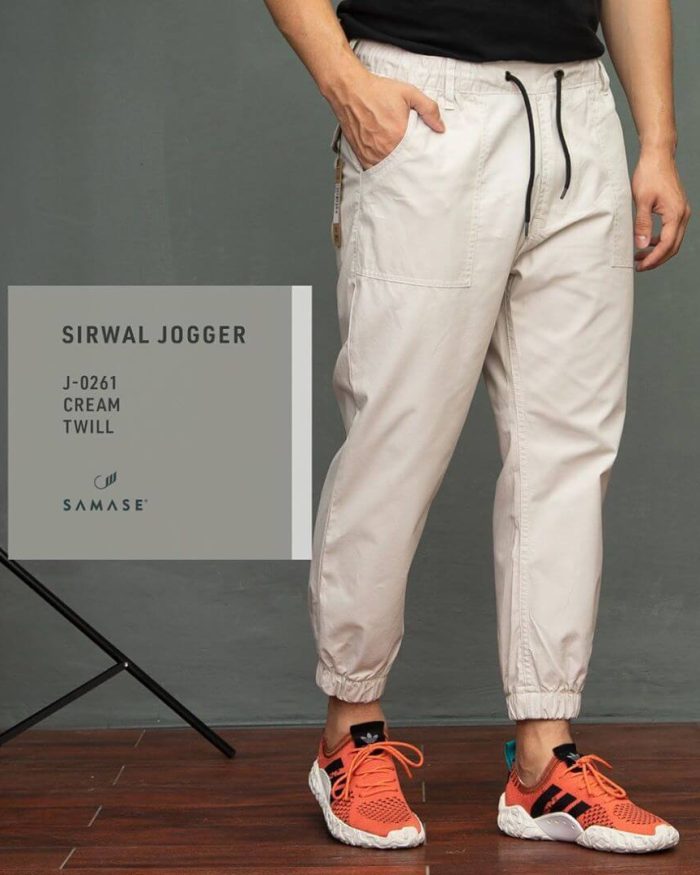 Sirwal Jogger Slim J0261 Cream Twill