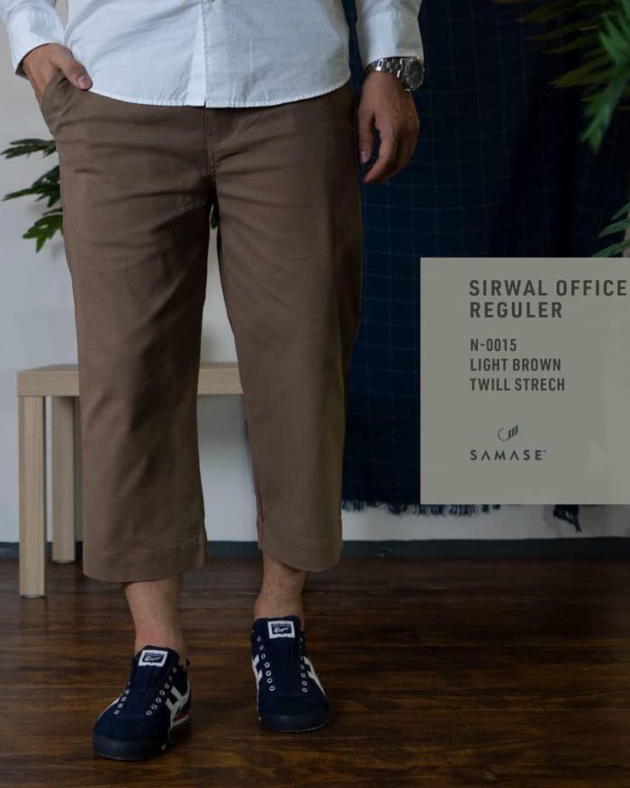 Sirwal Office Reguler N0015 Light Brown Twill Stretch