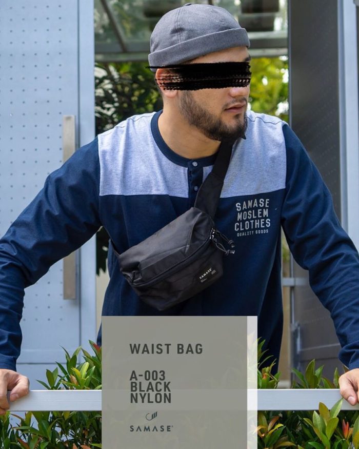 Waist Bag A003 Black Nylon