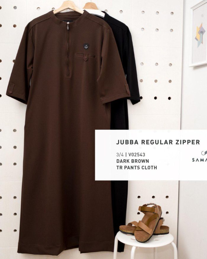 Jubba Reguler Zipp 3/4 v0254 Dark Brown Tr Pants Cloth