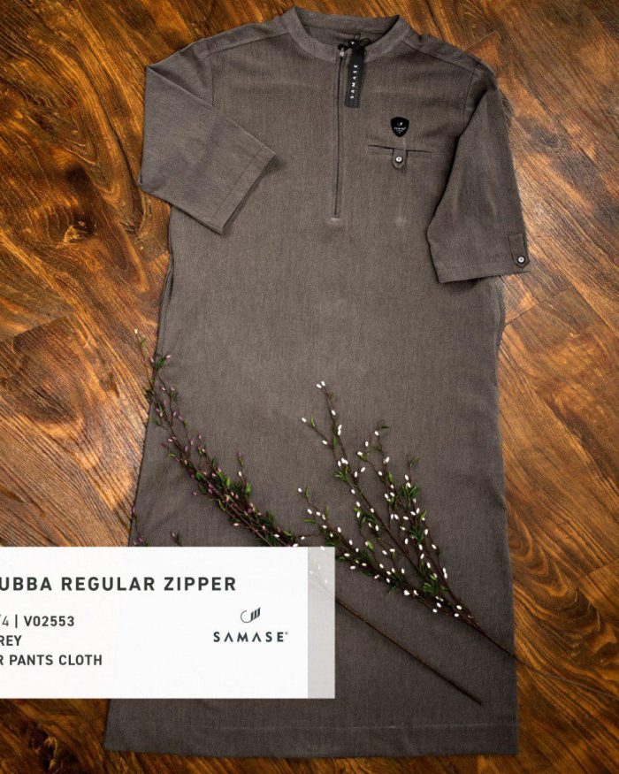 Jubba Reguler Zipp 3/4 v0255 Grey Tr Pants Cloth