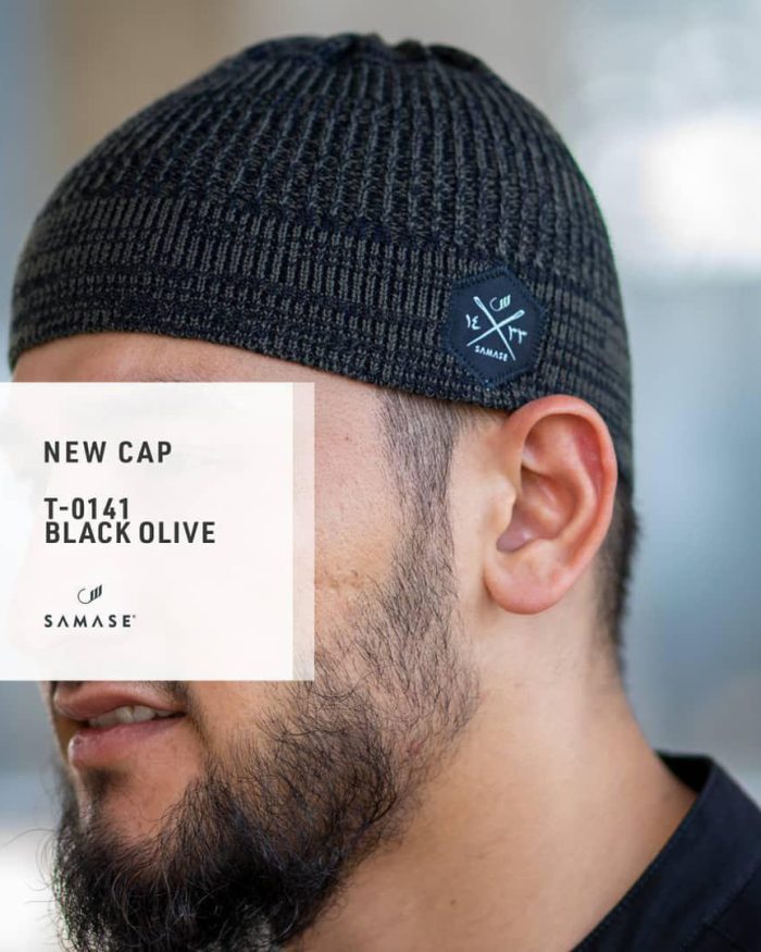 New Cap Rajut t0141 Black Olive
