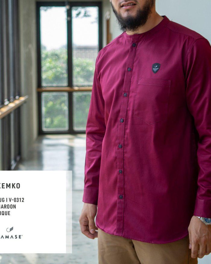 Kemko Panjang v0312 Maroon Pique