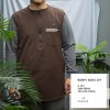 rompi-koku-zipp-b1551-dark-brown-twill-dbl-stretch
