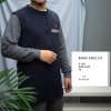 rompi-koku-zipp-b1554-blue-black-twill-dbl-stretch