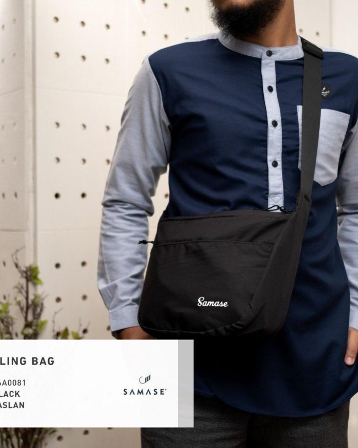 Sling Bag A0081 Black Taslan