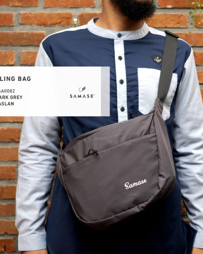 Sling Bag a0082 Dark Grey Taslan