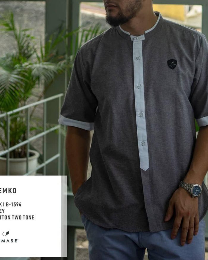 kemko-pendek-b1594-grey-two-tone