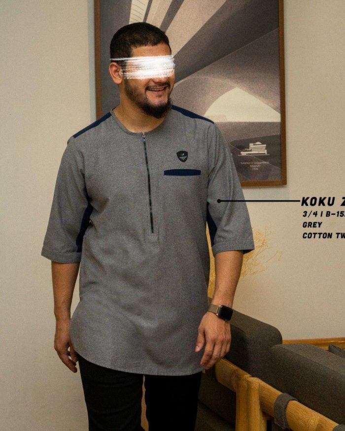 koku-zipper-3-4-b1521-grey-cotton-two-tone