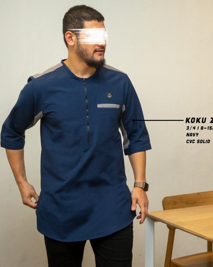 koku-zipper-3-4-b1522-navy-cvc-solid