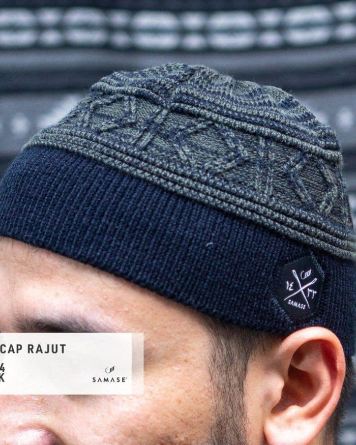 Peci Rajut Samase - New Cap Rajut t0164 Black