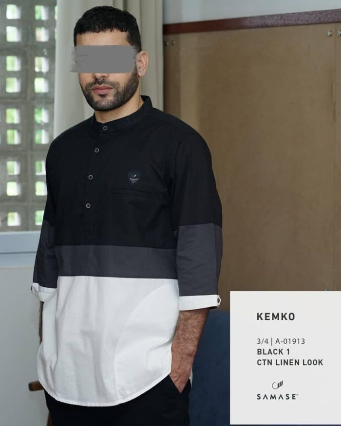 Kemko 3/4 a01913 Black 1 Cotton Line Look