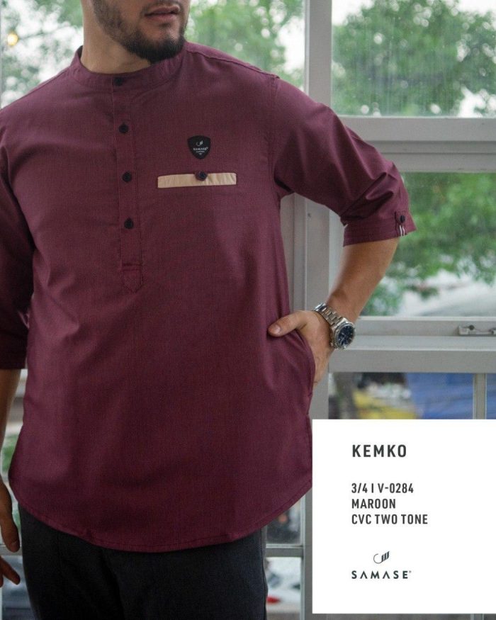 kemko-3-4-v0284-maroon-cvc-two-tone