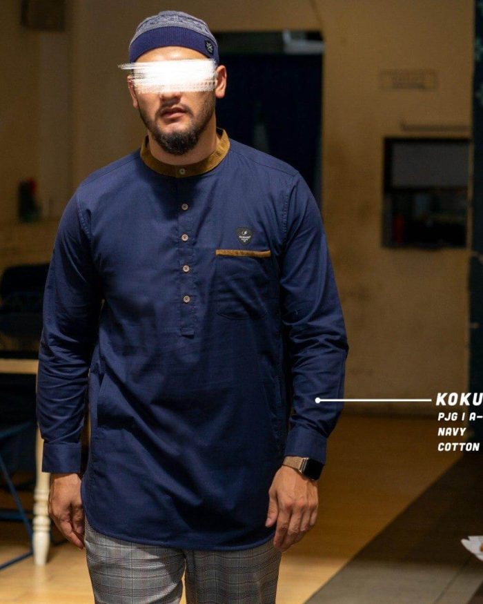 koku-panjang-a0105-navy-cotton-solid-30s