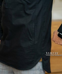 koku-panjang-a0106-black-cotton-solid-30s