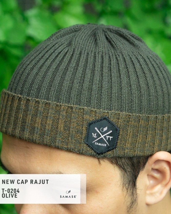 peci-rajut-samase-new-cap-rajut-t0204-olive