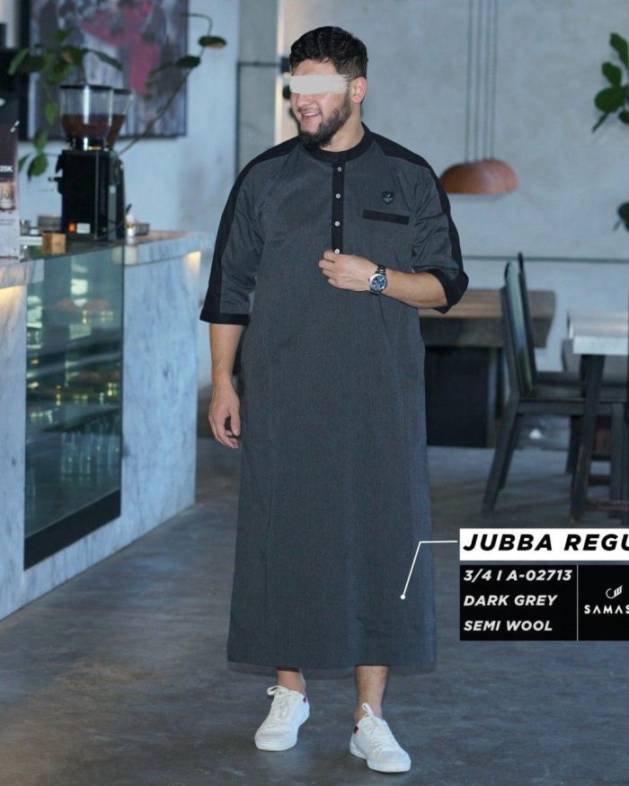 Jubba Reguler 3/4 a02713 Dark Grey Semi Wool
