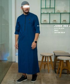 Jubba Reguler 3/4 r0114 Navy Cotton Two Tone