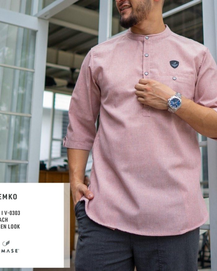 Kemko 3/4 v0303 Peach Linen Look