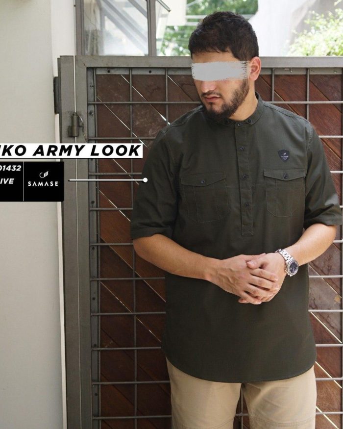 Kemko Army Look r01432 Dark Olive Ripstop