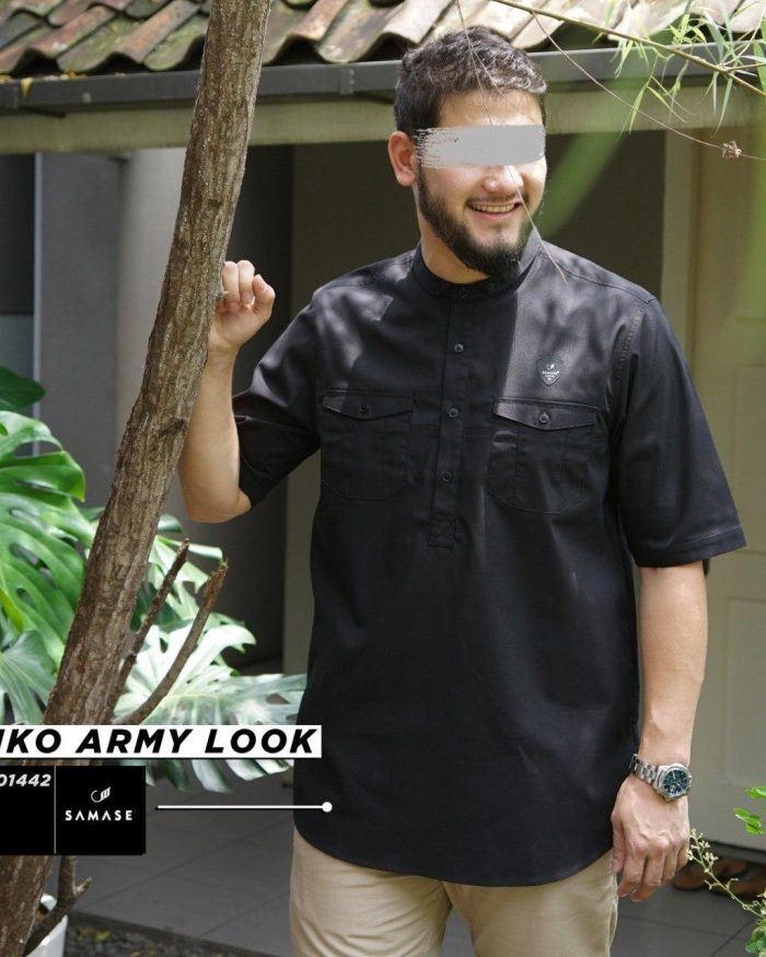 Kemko Army Look r01442 Black Ripstop