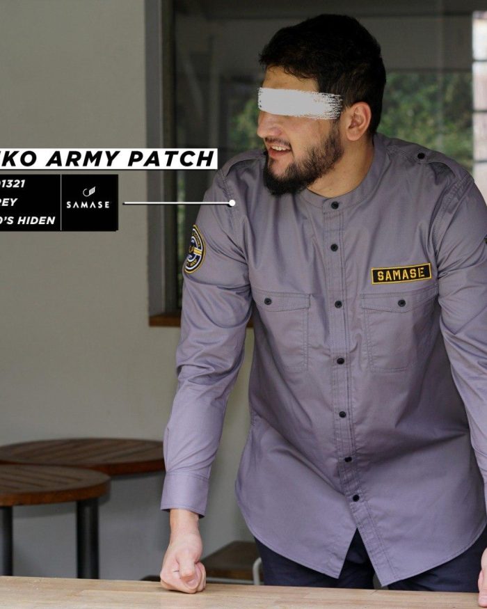 Kemko Army Patch Panjang r01321 Light Grey Twill 40's Hiden
