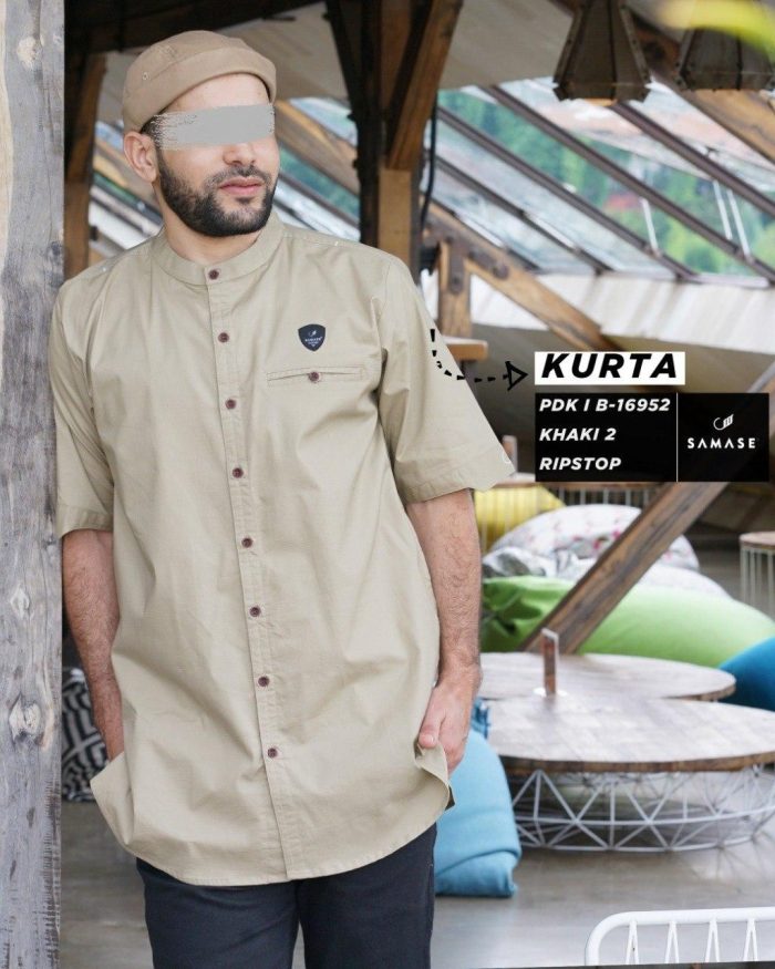 Kurta Pendek b16942 Khaki 2 Ripstop