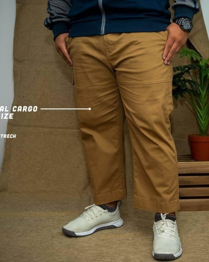 Sirwal Cargo Big Size d0392 Brown Twill Stretch