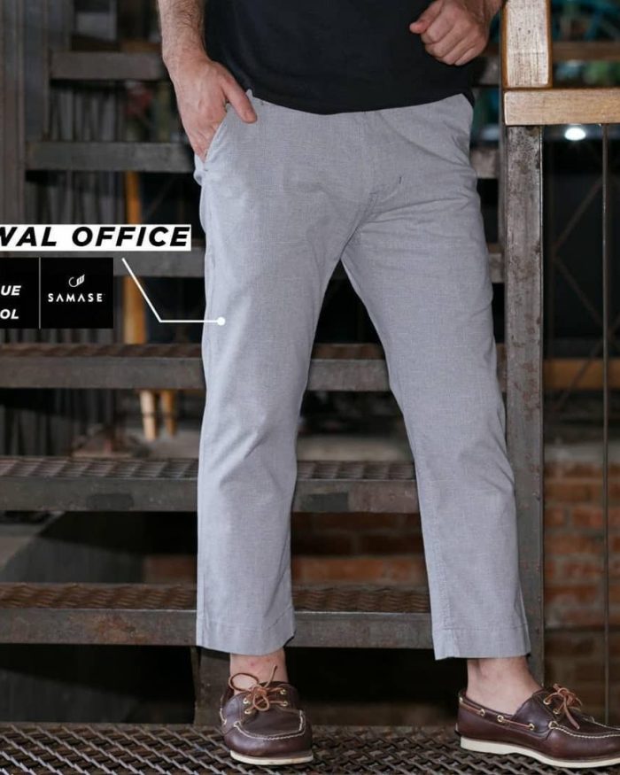 Sirwal Office j0404 Light Blue Semi Wool