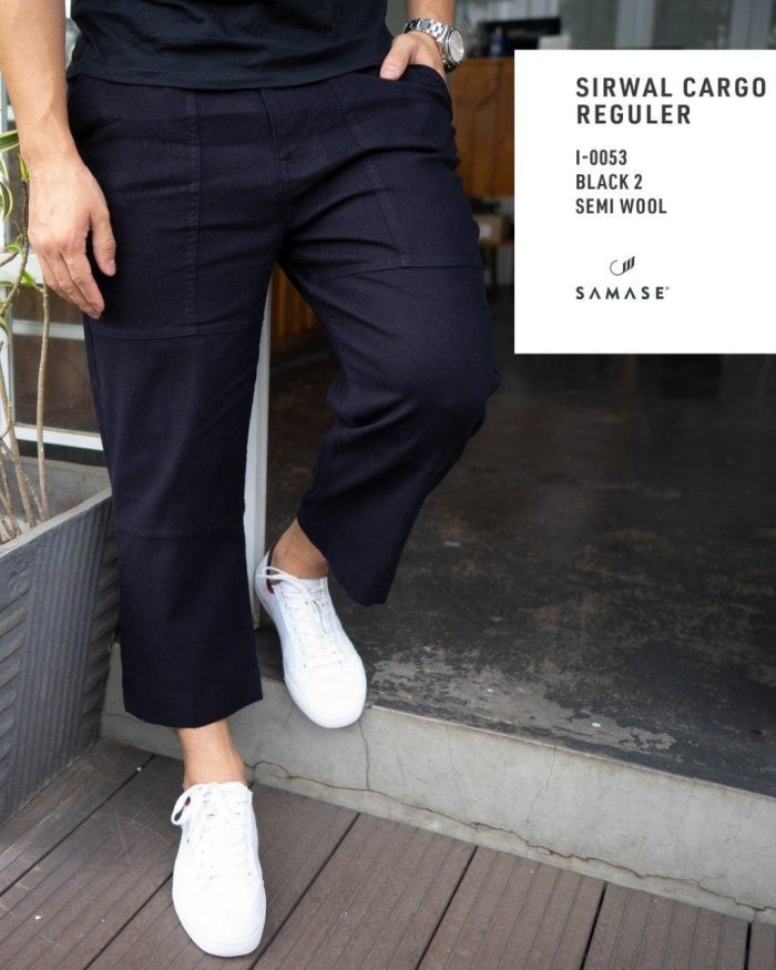 Sirwal Office Reguler i0053 Black 2 Semi Wool
