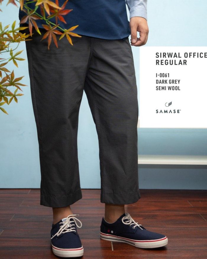Sirwal Office Reguler i0061 Dark Grey Semi Wool