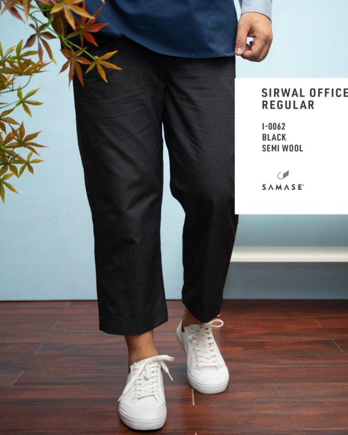 Sirwal Office Reguler i0062 Black Semi Wool
