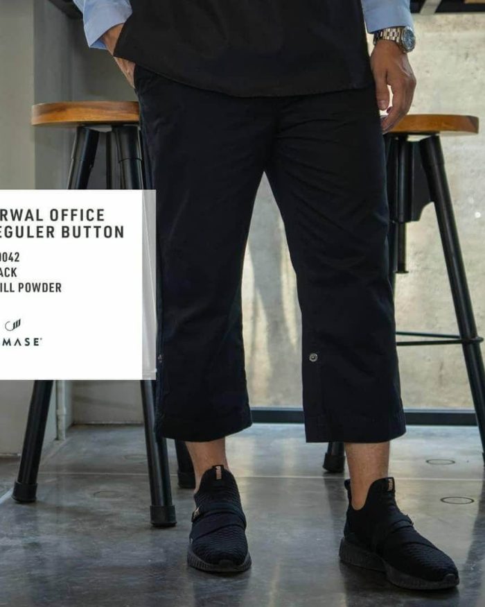 Sirwal Office Reguler n0042 Black Twill Powder